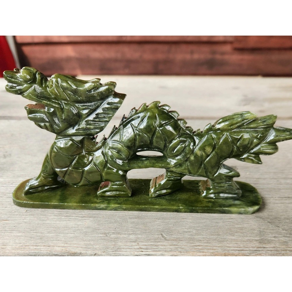 Jade Green Nephrite Dragon, Jade Dragon, Beautiful Dragon, Dragon Gift